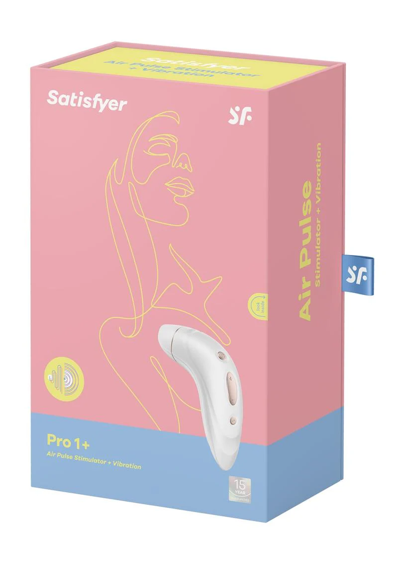 Satisfyer Pro 1+ Vibration Pressure Clitoral Stimulator USB Rechargeable Waterproof - Image 2