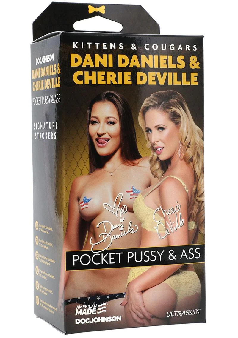 Signature Strokers Kittens and Cougars Dani Daniels and Cherie Deville Ultraskyn Masturbator - Pussy and Butt - Image 2