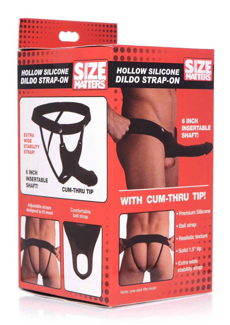 Size Matters Hollow Silicone Dildo Strap-On - Image 2