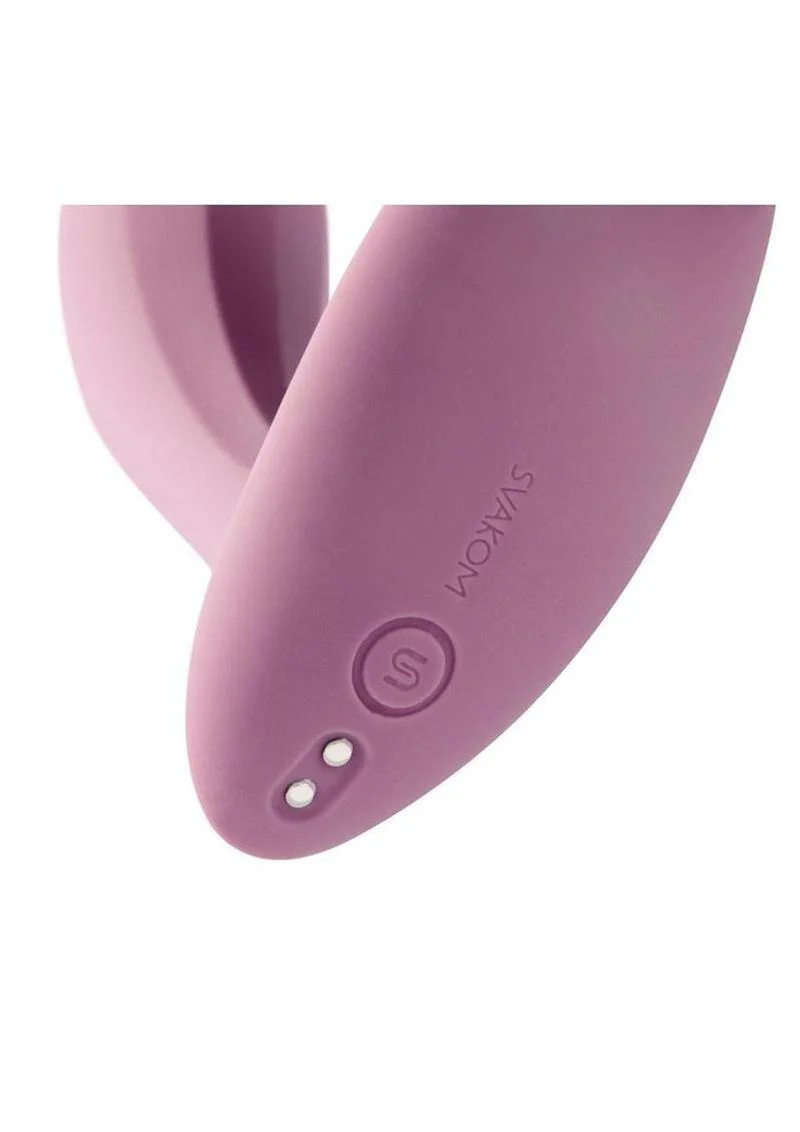 Svakom Erica Rechargeable Silicone App Compatible Dual Vibrator with Clitoral Stimulator and Remote - Image 4