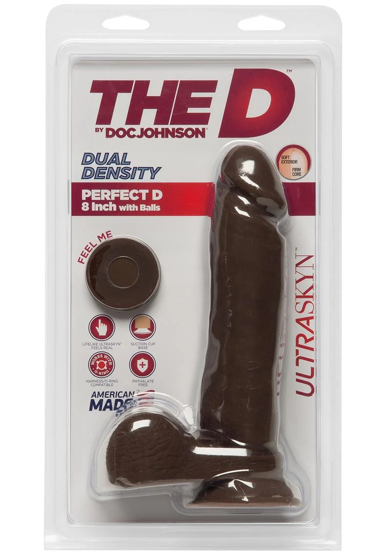 The D Perfect D Ultraskyn Dildo with Balls - Image 11