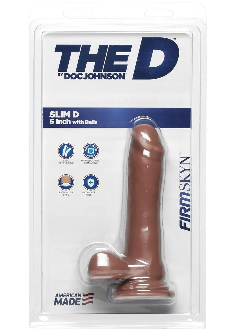 The D Slim D Firmskyn Dildo with Balls - Image 2