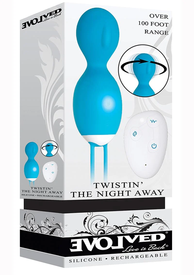 Twistin' The Night Away Silicone Rechargeable Egg with Remote Control - Image 2