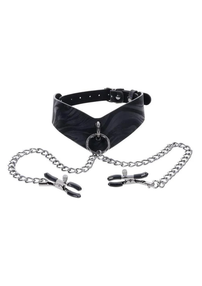 Velvet Noir Collar and Removable Clamps - Image 3