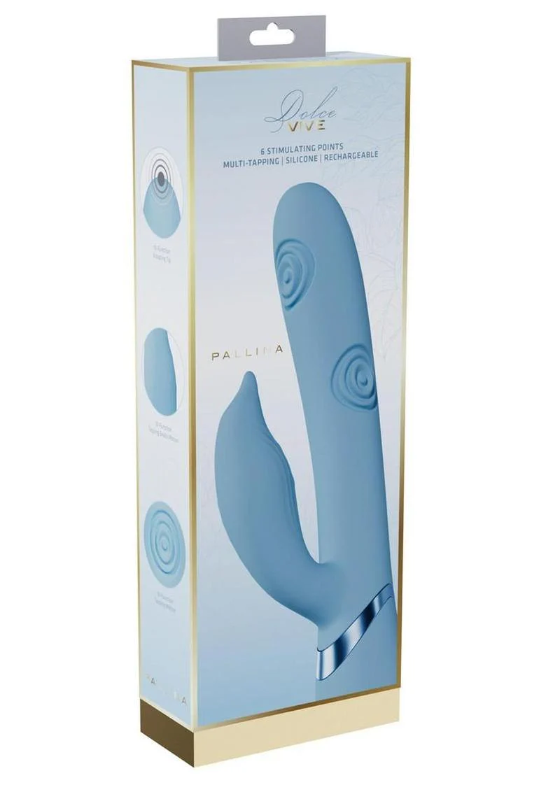 Vive Pallina Rechargeable Silicone Triple Motor G-Spot Vibrating and Tapping Beads Clit Stimulator - Image 2