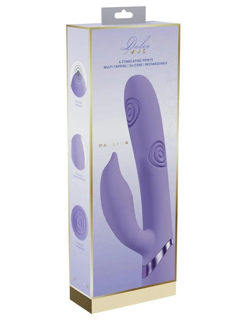 Vive Pallina Rechargeable Silicone Triple Motor G-Spot Vibrating and Tapping Beads Clit Stimulator - Image 2