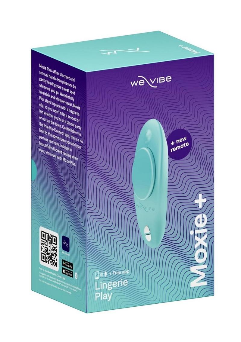 We-Vibe Moxie+ Wearable Rechargeable Silicone Panty Vibe Clitoral Stimulator with Remote - Image 2