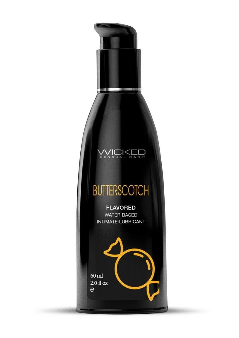Wicked Aqua Water Based Flavored Lubricant Butterscotch