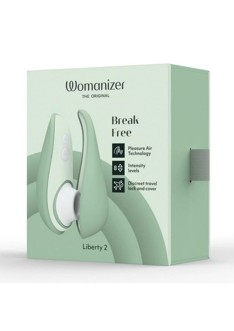Womanizer Liberty 2 Rechargeable Silicone Clitoral Stimulator - Sage - Image 2